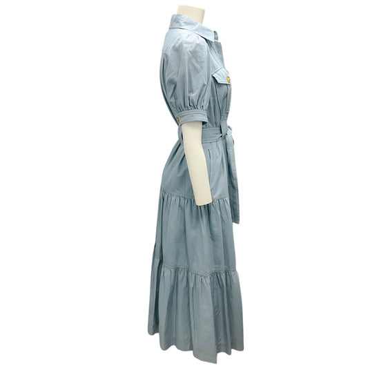 Derek Lam 10 Crosby Light Blue Denim Chambray Midi Dress