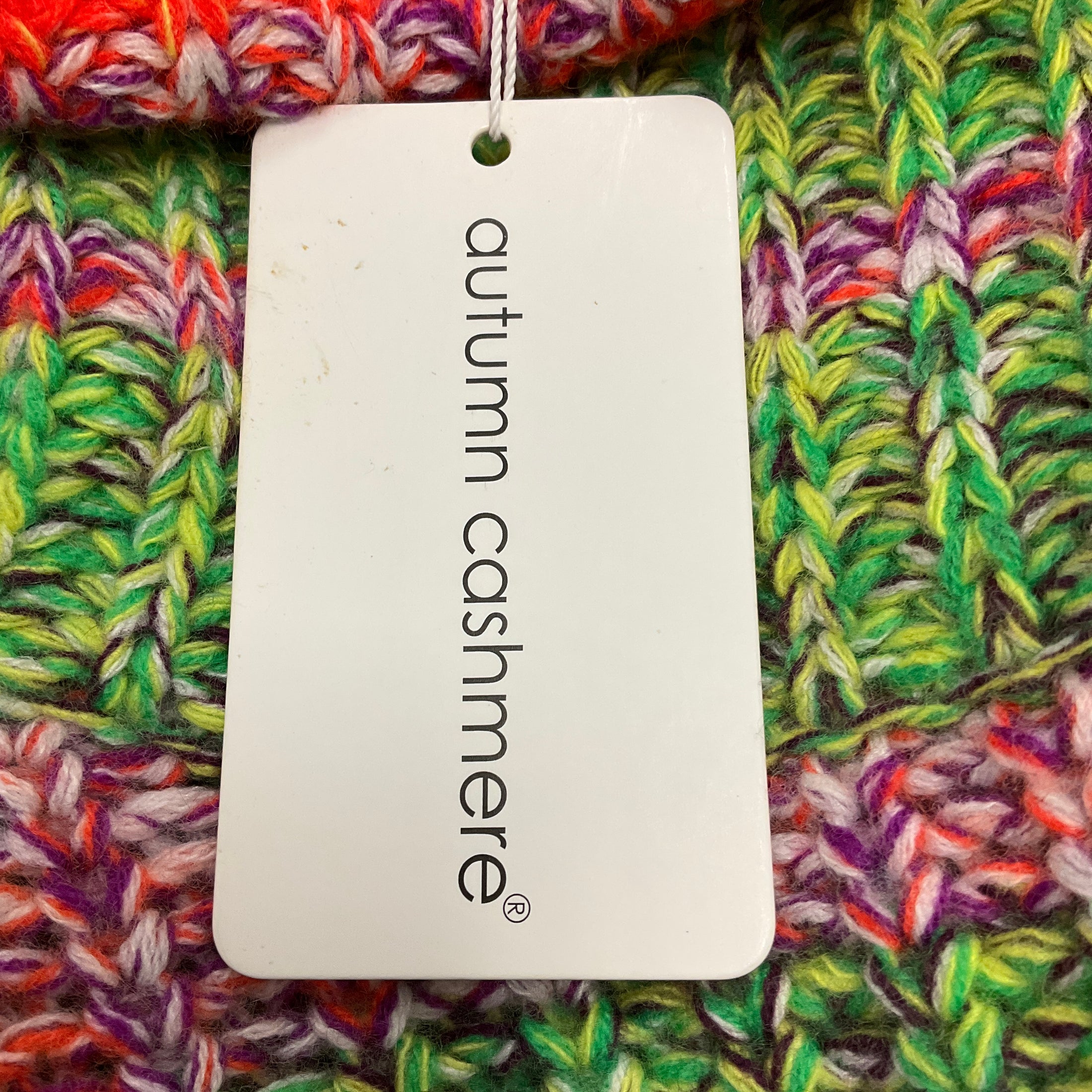 Autumn Cashmere Bright Combo 14 Ply Gradient Marled Cowl Neck Sweater