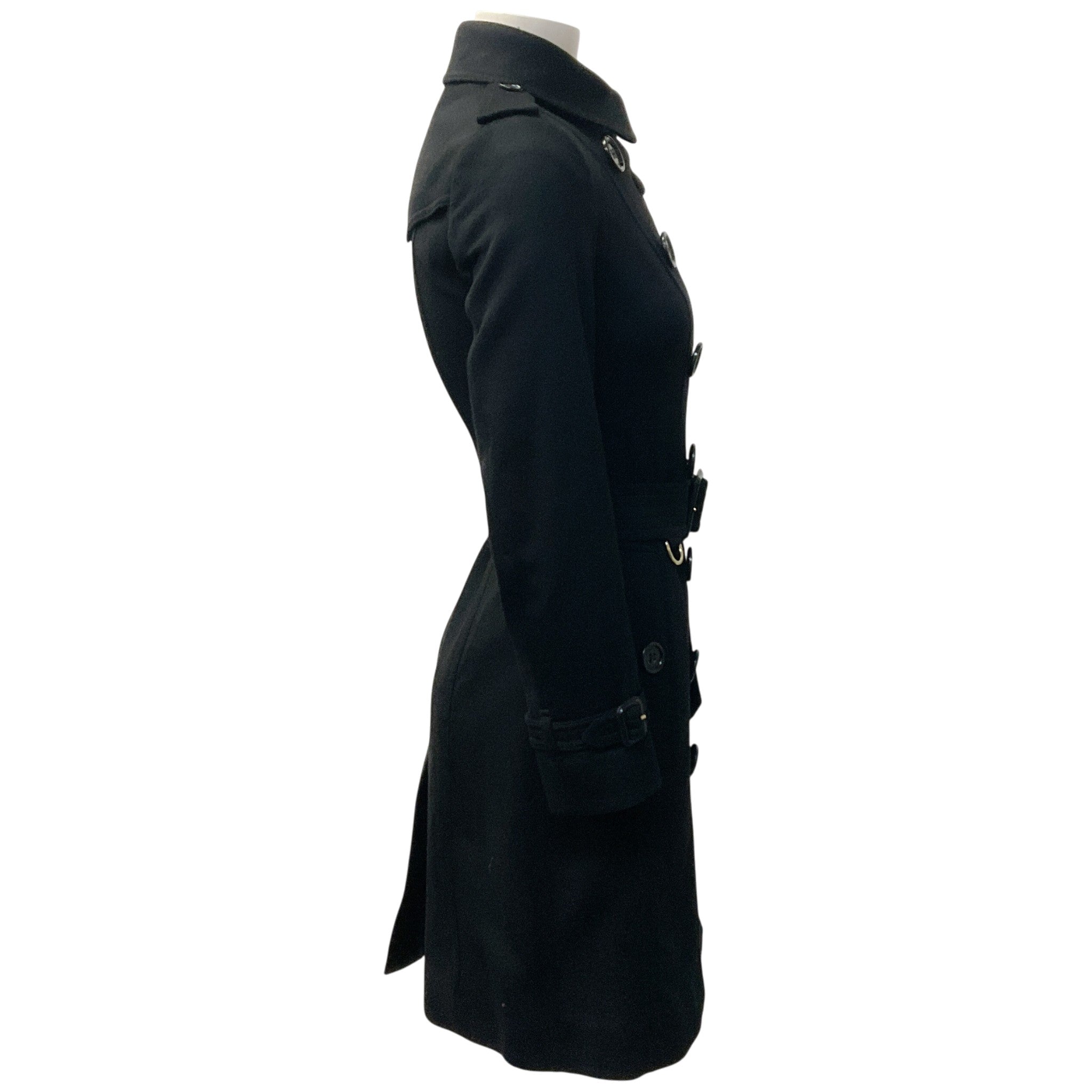 Burberry Black Cashmere The Sandringham Trench Coat