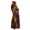 Load image into Gallery viewer, Versace Jeans Couture Purple / Gold Multi Tartan Baroque Print Dress
