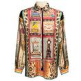Load image into Gallery viewer, Etro Multi Printed Long Sleeved Button Up Silk Blouse
