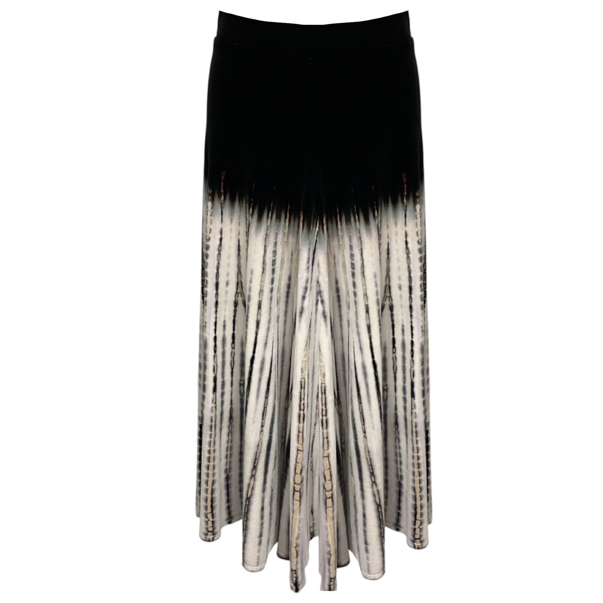 Proenza Schouler Black Multi Velvet Maxi Skirt