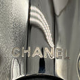 Load image into Gallery viewer, Chanel Black / Silver Metal Plaque Leather Biker Boots

