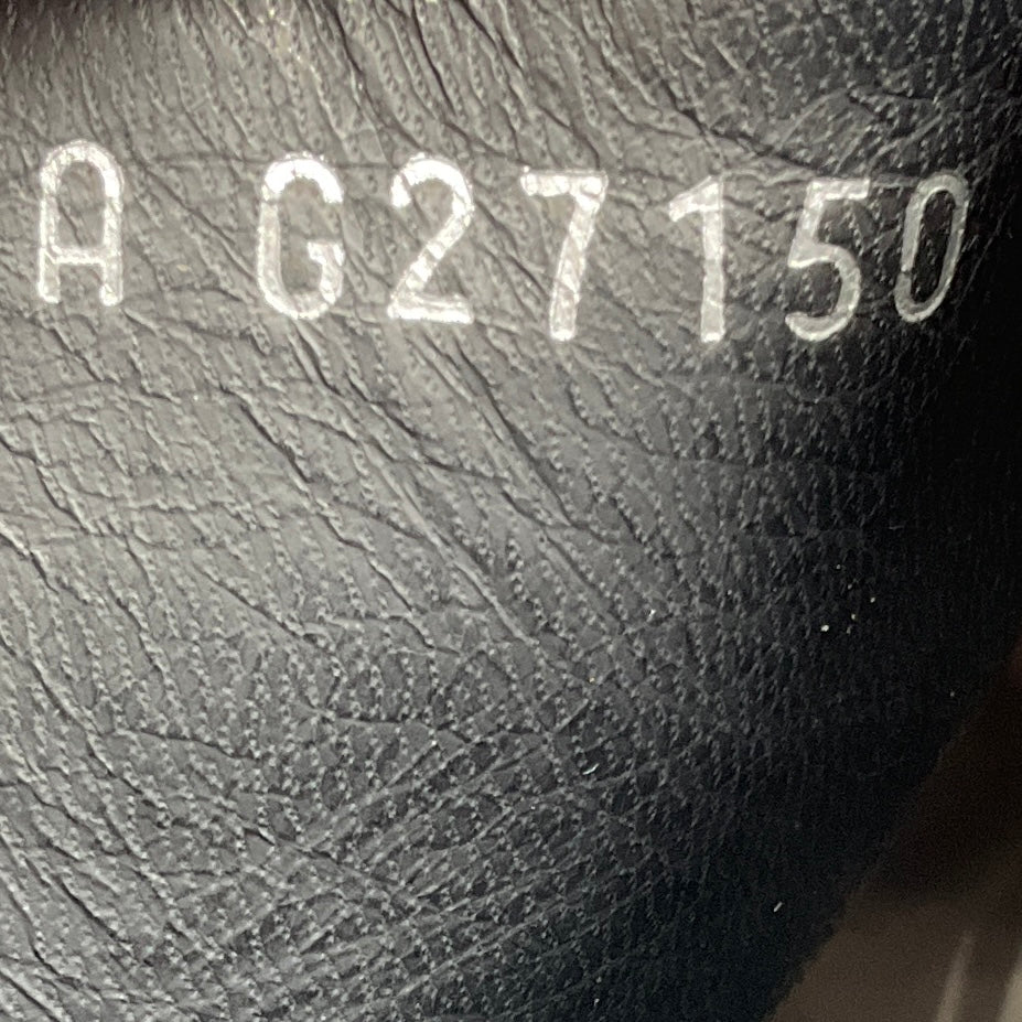 Chanel Black / Silver Metal Plaque Leather Biker Boots