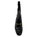 Load image into Gallery viewer, Gucci Black / Gold Horsebit Detail Patent Leather Pull On Ankle Boots
