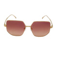 Load image into Gallery viewer, Cartier Pink Square Gradient Lens Shiny Gold Frame Sunglasses
