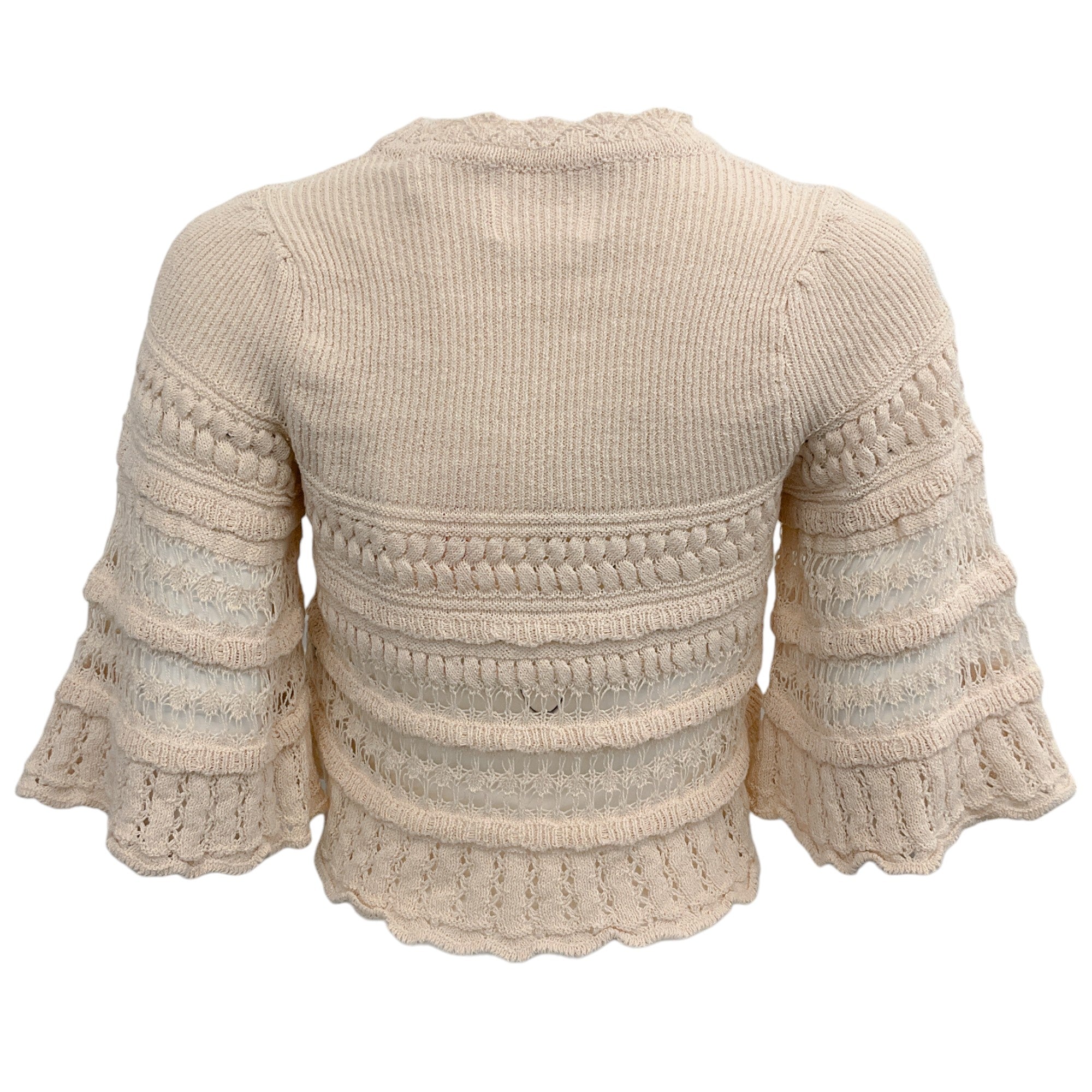 Isabel Marant Étoile Ecru Crochet Frizy Sweater