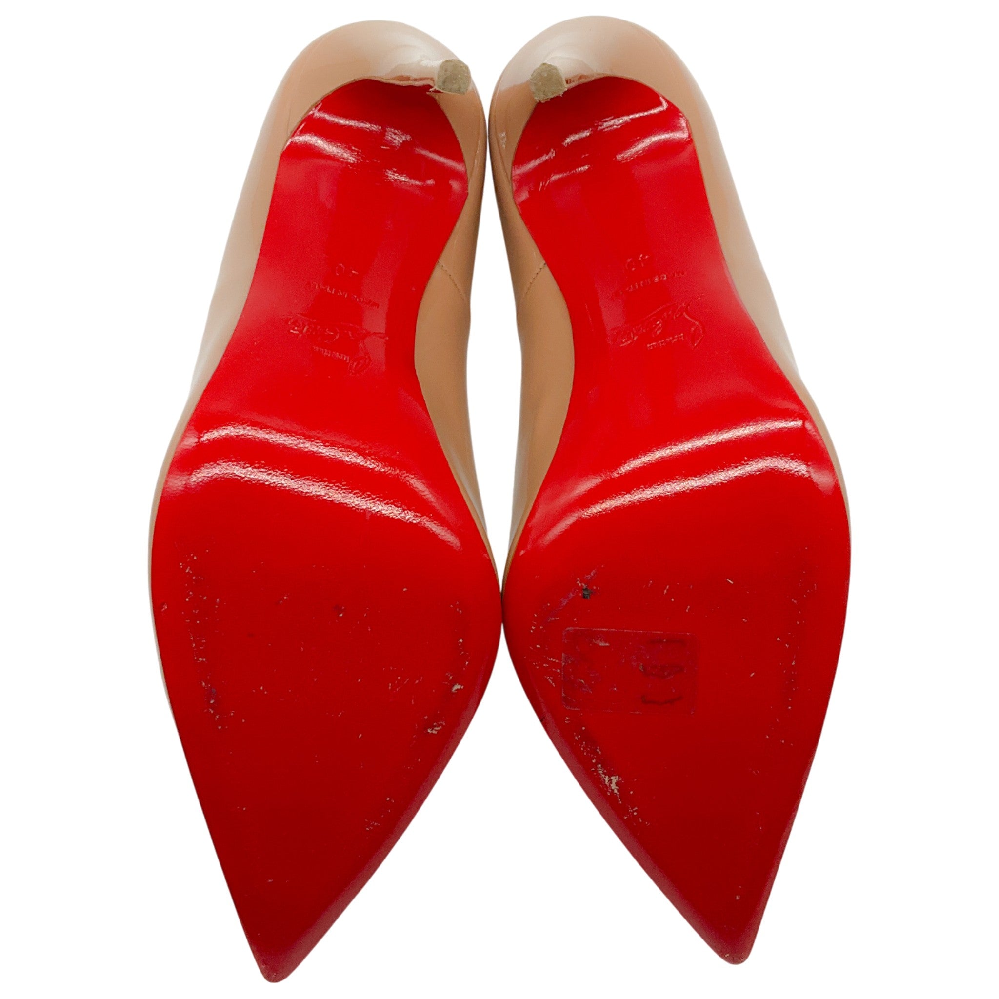 Christian Louboutin Nude Patent So Kate 120 Pumps