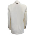 Load image into Gallery viewer, Peserico Cream / Silver Striped Double Breasted Blazer
