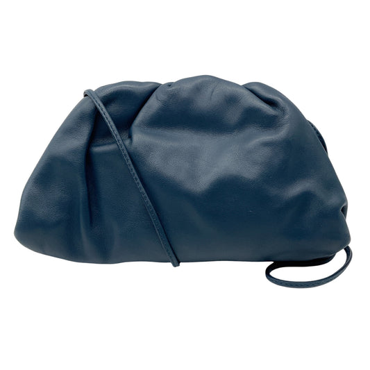 Bottega Veneta Navy Leather Pouch with Strap