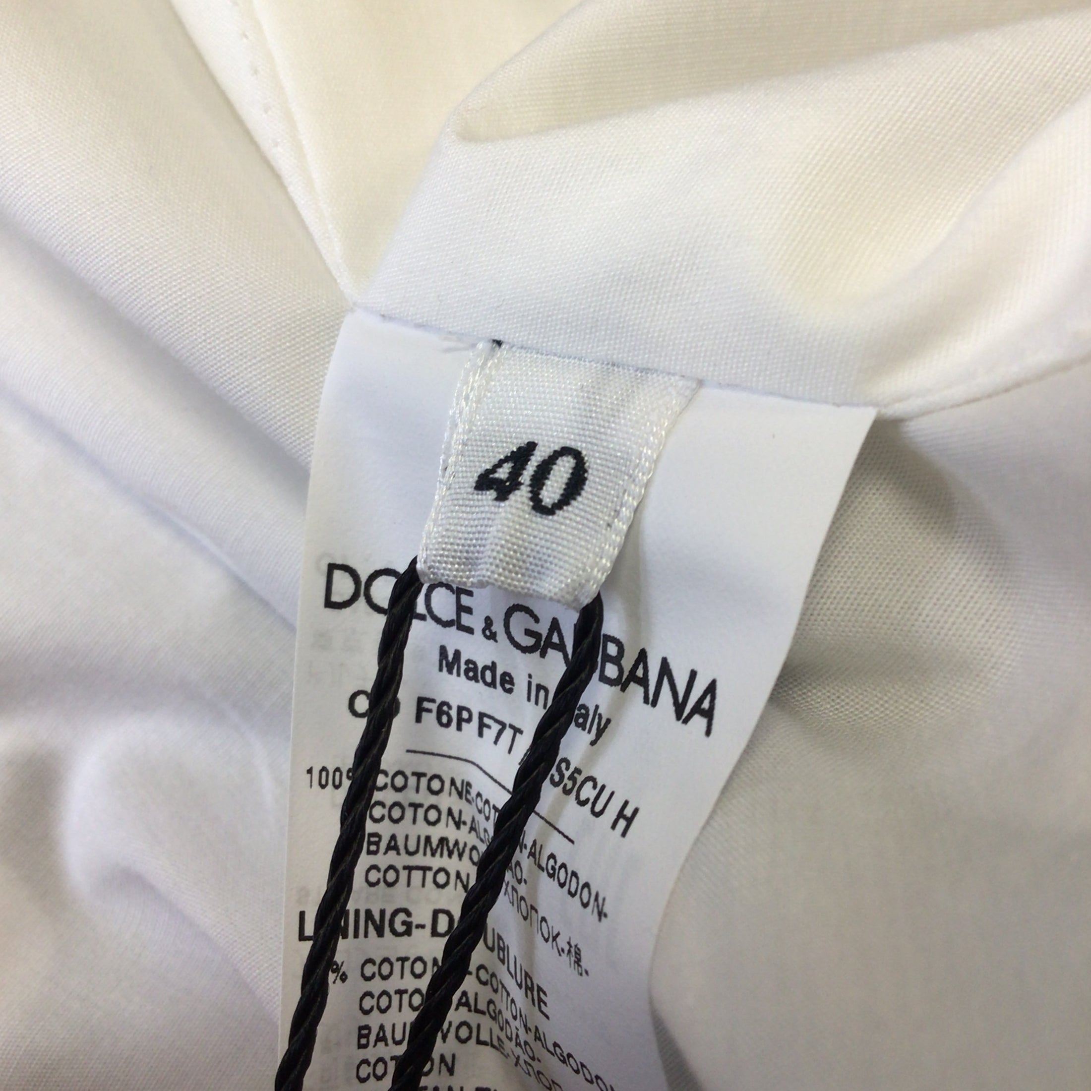 Dolce & Gabbana White Multi Comic Book Print Short Sleeved Cotton Dress