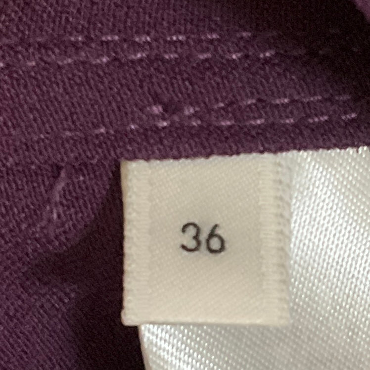 Jil Sander Purple Long Sleeved Crepe Wrap Midi Dress