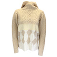 Load image into Gallery viewer, Tao by Comme des Garcons Beige Hooded Cable Knit Sweater
