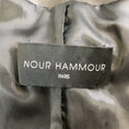 Load image into Gallery viewer, Nour Hammour Black Lace Detail Moto Zip Lambskin Leather Jacket
