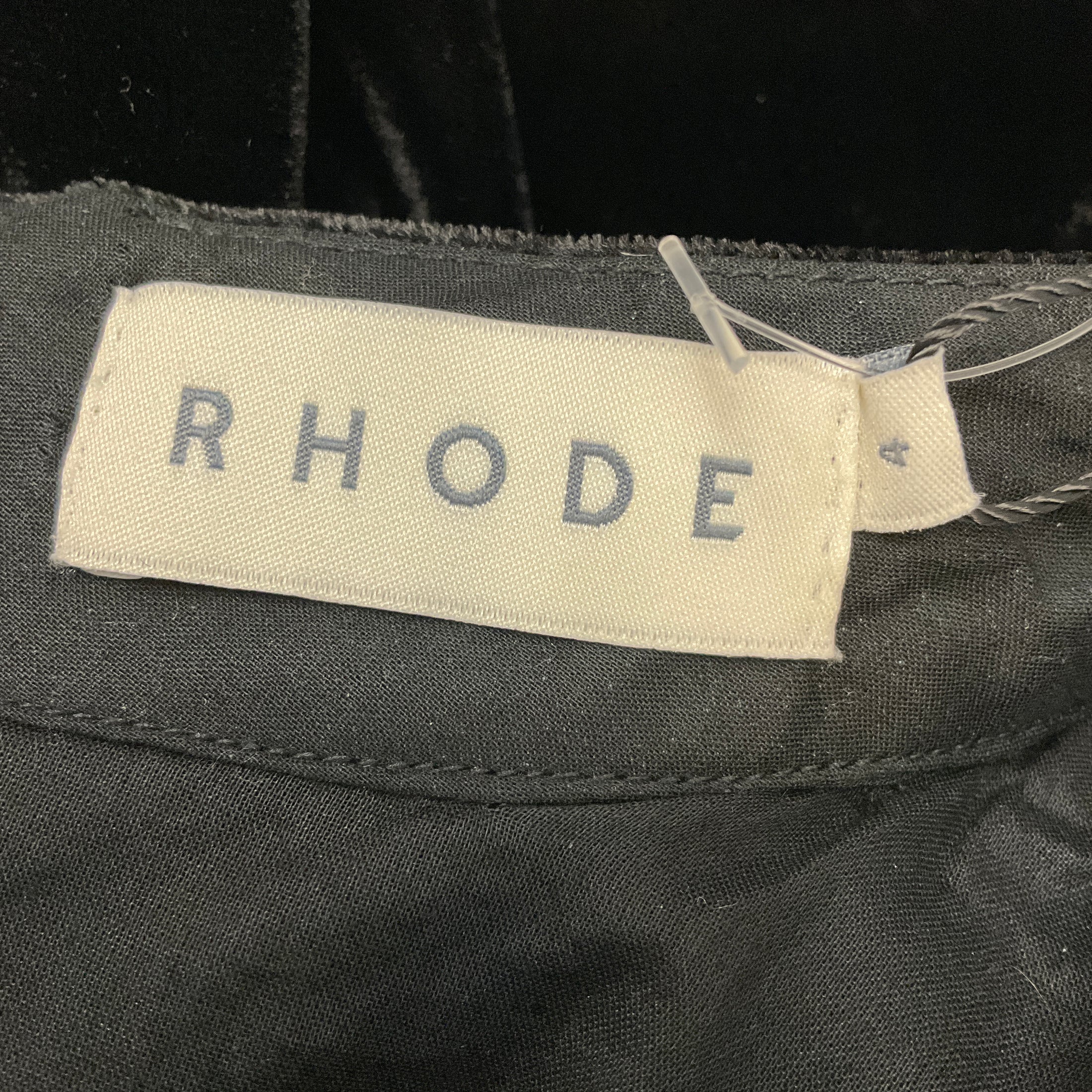 Rhode Black Zadie Cut Out Velvet Mini Dress