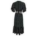Load image into Gallery viewer, Arias Black / White Polka Dot Print Lace Inset Gia Dress
