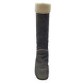 Load image into Gallery viewer, Chanel Grey / Ivory Shearling Lined CC Logo Tall Leather Boots
