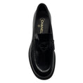 Load image into Gallery viewer, Chanel Black 2024 CC Logo Heart Classic Shiny Calfskin Moccasins / Loafers

