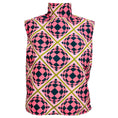 Load image into Gallery viewer, Maisie Wilen Pink Multi Geometric High Neck Open Back Top
