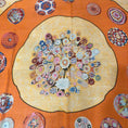 Load image into Gallery viewer, Hermes Orange Multi Sulfures Printed Large Square Shawl / Scarf / Wrap

