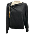 Load image into Gallery viewer, Stella McCartney 2024 Dark Grey Melange Chain Embellished Jumper
