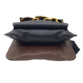 Load image into Gallery viewer, Marni Black / Brown / Gold Chain Strap Stone Embellished Leather Shoulder Bag
