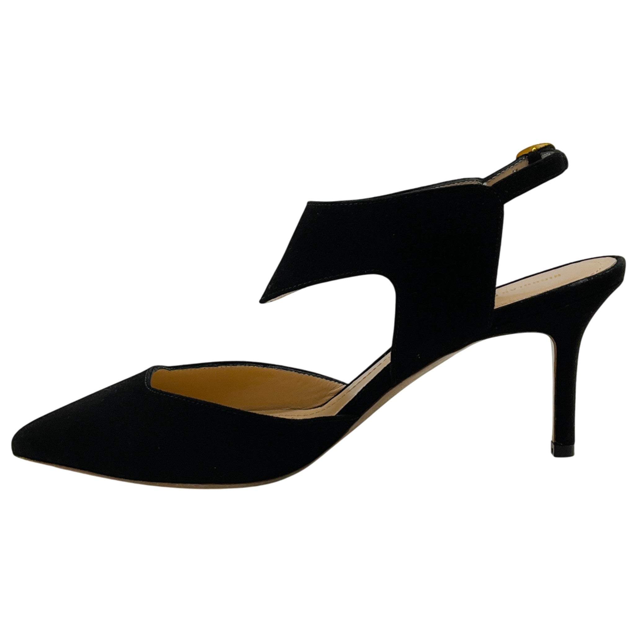 Nicholas Kirkwood Black Suede Leda Cut Out Pumps