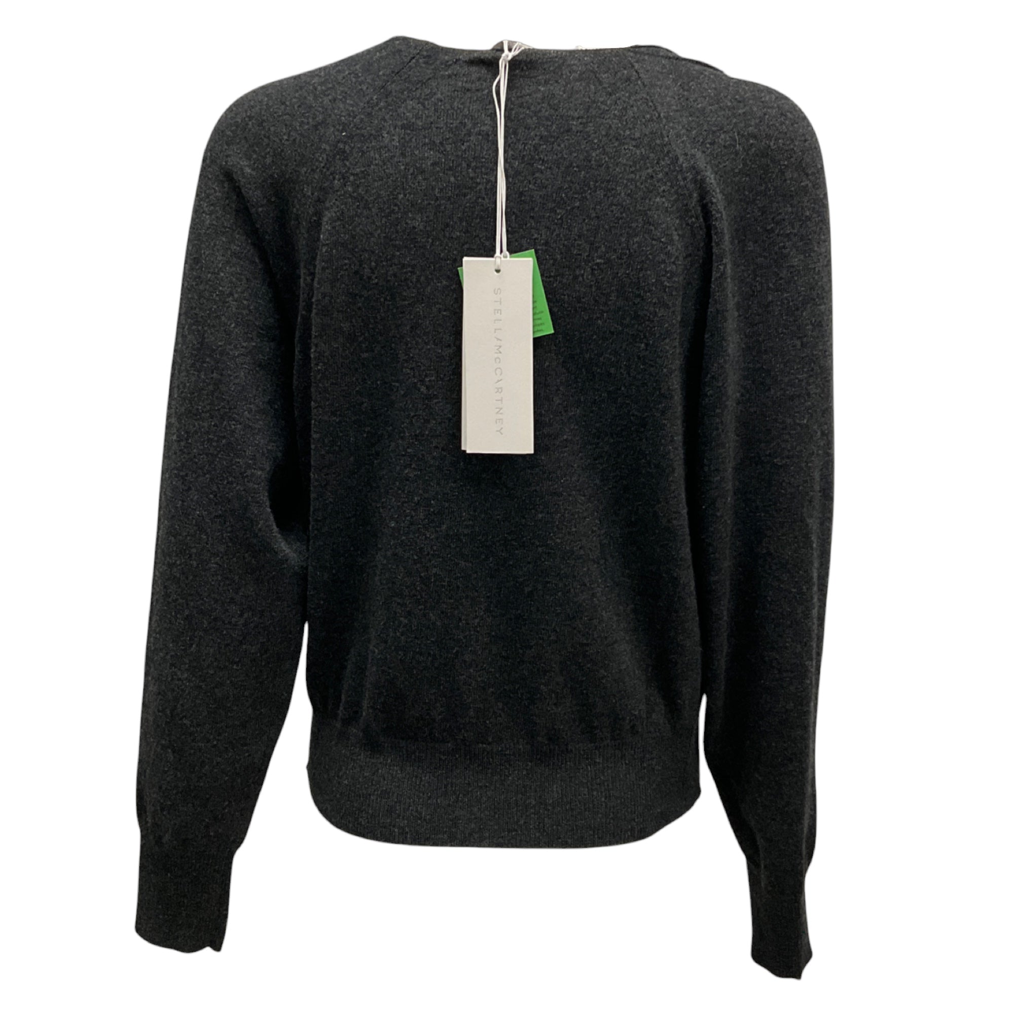 Stella McCartney 2024 Dark Grey Melange Chain Embellished Jumper