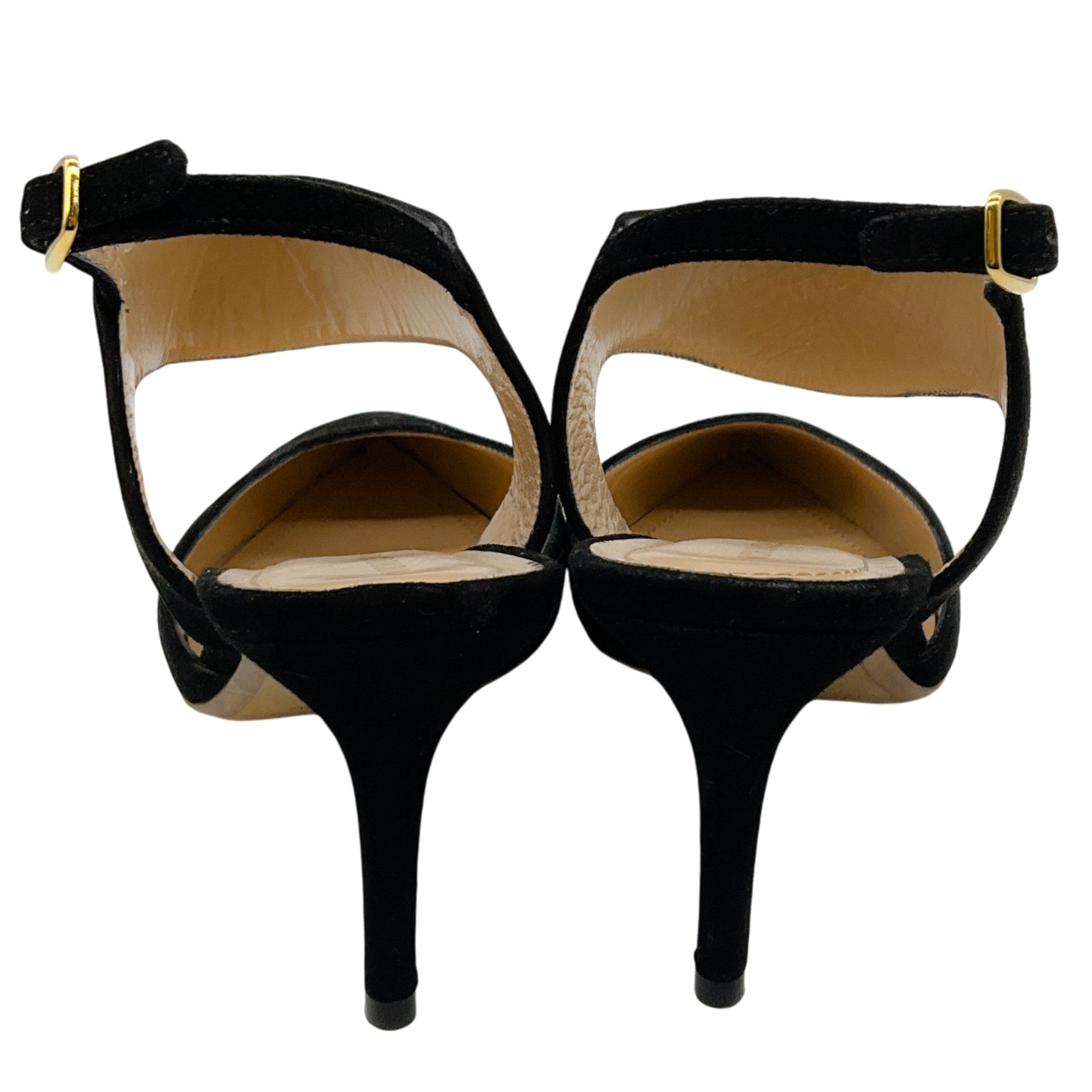 Nicholas Kirkwood Black Suede Leda Cut Out Pumps