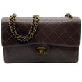 Load image into Gallery viewer, Chanel 1994-1996 Brown Lambskin Medium Flap Bag

