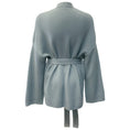 Load image into Gallery viewer, Loro Piana Light Blue Cashmere Parksville Amber Open Sweater with Belt
