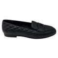 Load image into Gallery viewer, Chanel Black 2018 CC Logo Quilted Matelasse Lambskin Leather Loafers / Flats

