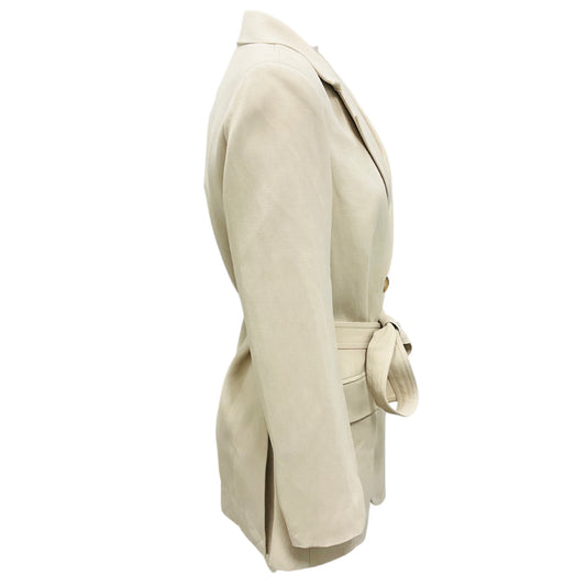 Co Taupe One Button Blazer with Belt