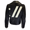 Load image into Gallery viewer, The Arrivals Black Quilted Moto Zip Lambskin Leather Jacket
