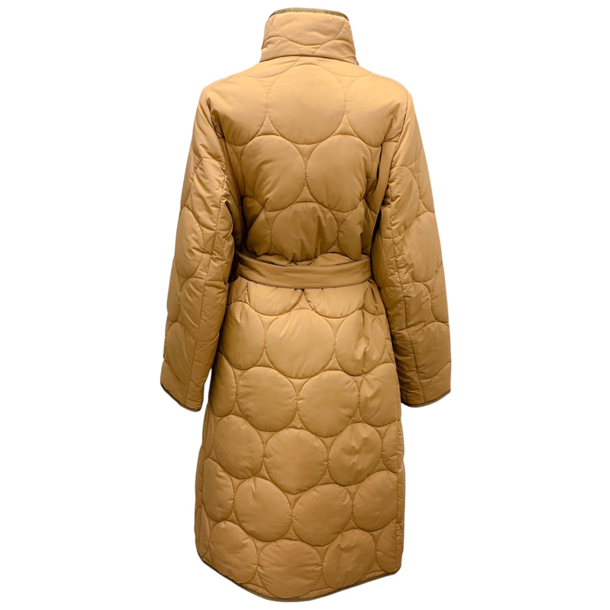Akris Punto Malt Belted Mid Length Puffer Coat