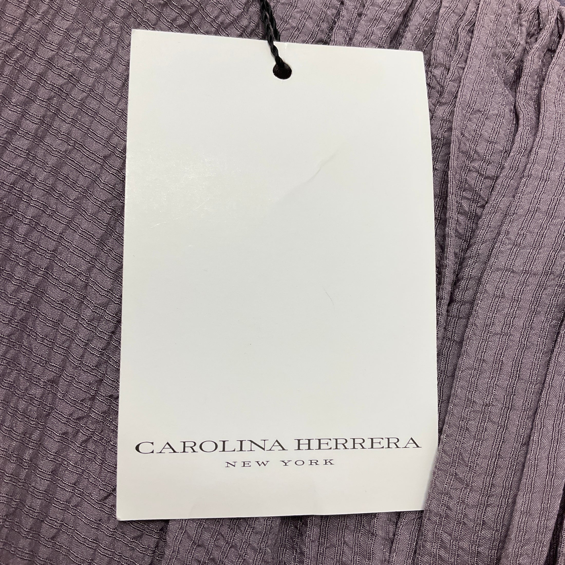 Carolina Herrera Dusty Purple Strapless Silk Chiffon Gown / Formal Dress