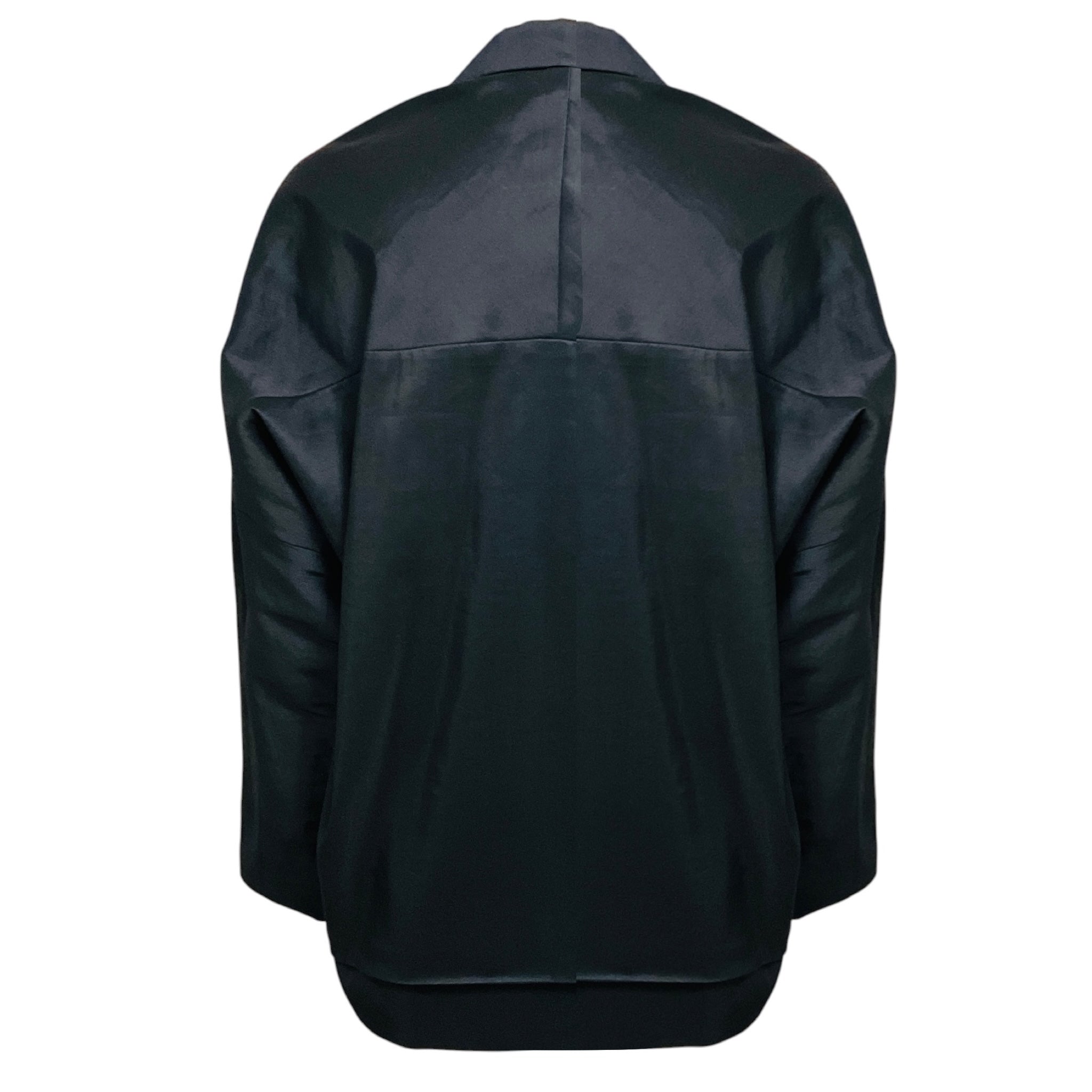 Jil Sander Navy Blue Classic Open Front Blazer Jacket