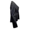 Load image into Gallery viewer, Rick Owens Black Satin One Button Blazer
