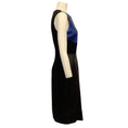 Load image into Gallery viewer, Prabal Gurung Black / Blue Sleeveless Dress with Leather
