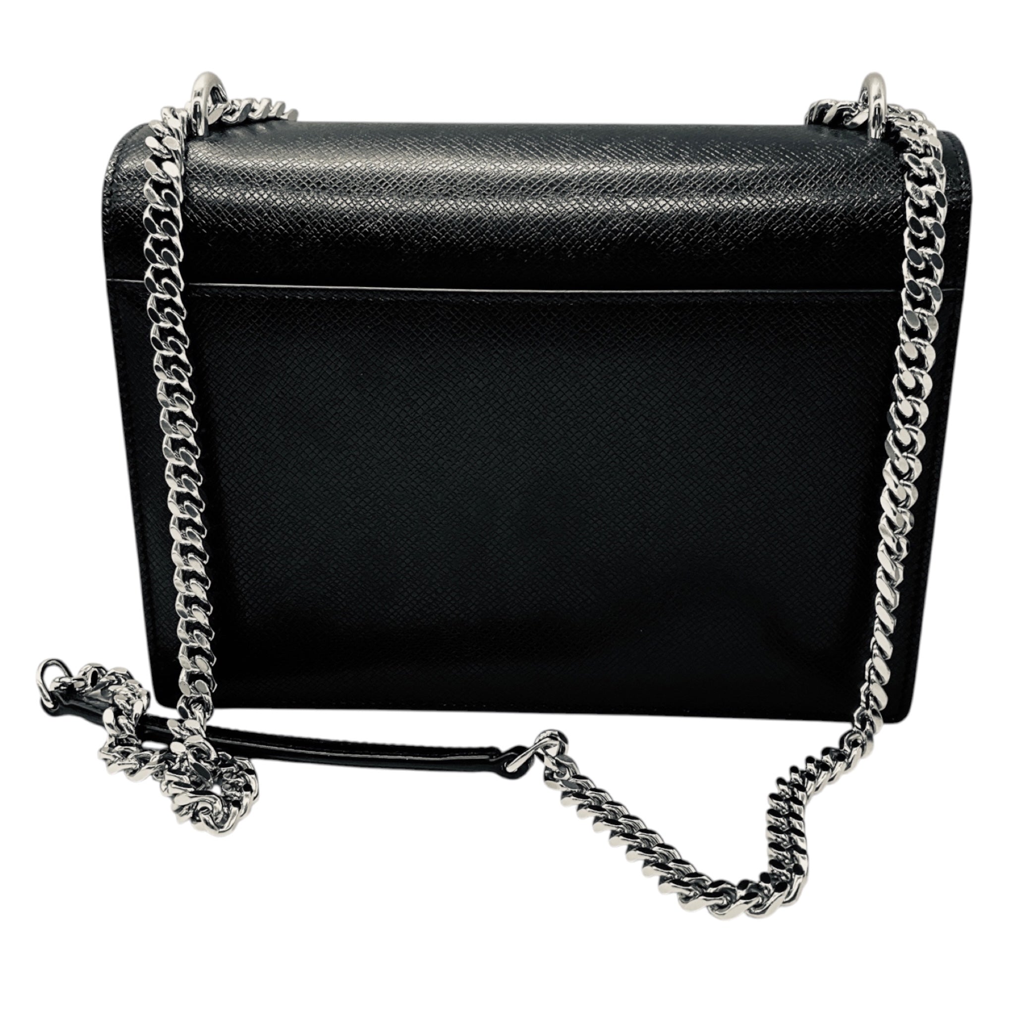 Saint Laurent Black Calfskin Leather Medium Sunset Shoulder Bag