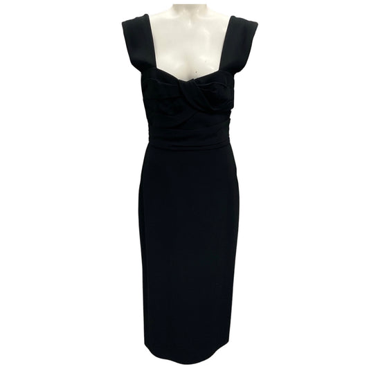 Burberry Prorsum Black Crepe Cocktail Dress