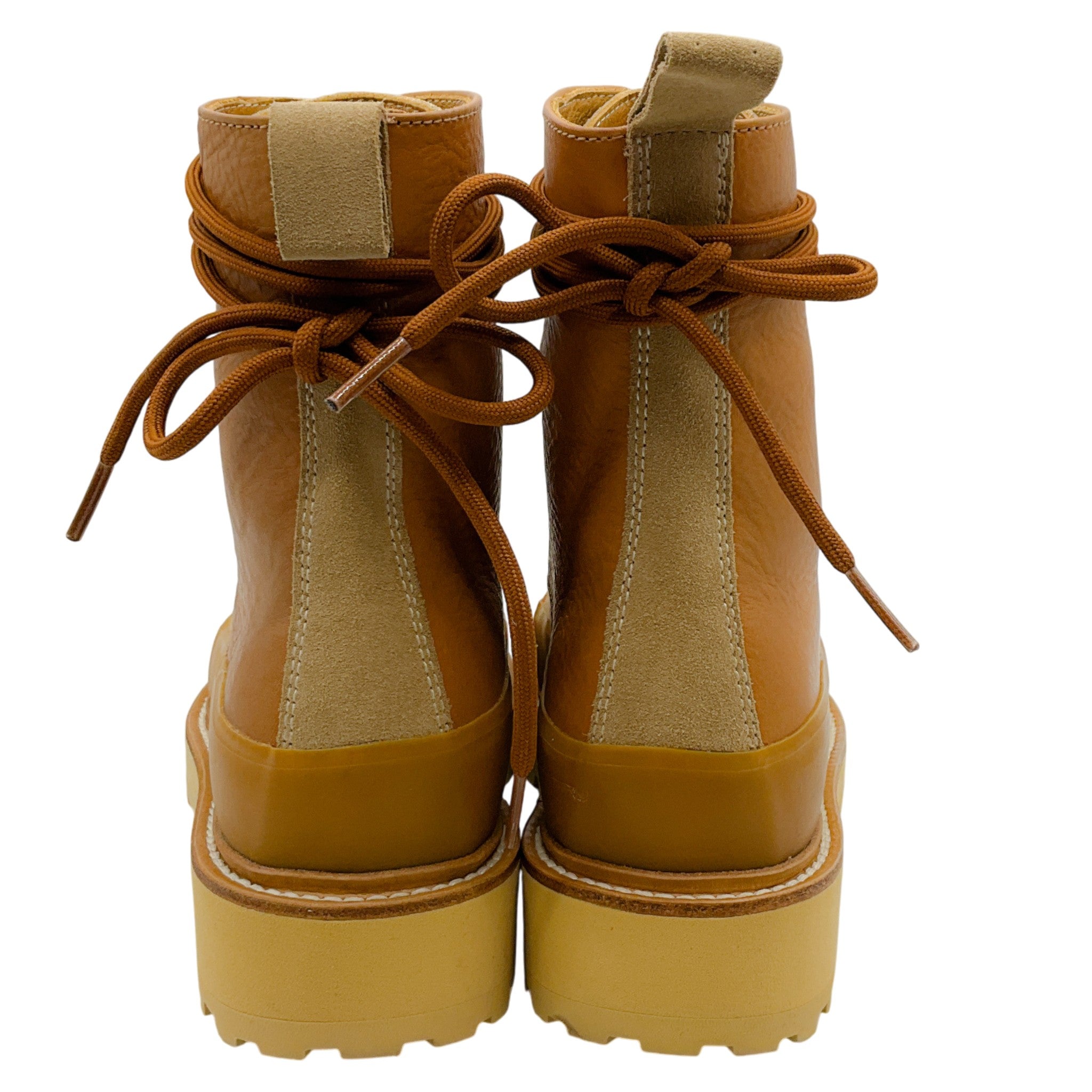 Ulla Johnson Sand Suede / Brown Leather Etna Boots