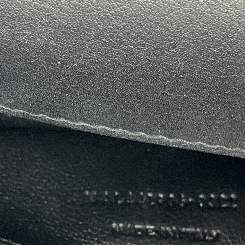 Saint Laurent Black Calfskin Leather Medium Sunset Shoulder Bag