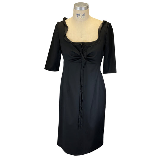 Valentino Hiver 2008 Black Wool Stretch Dress