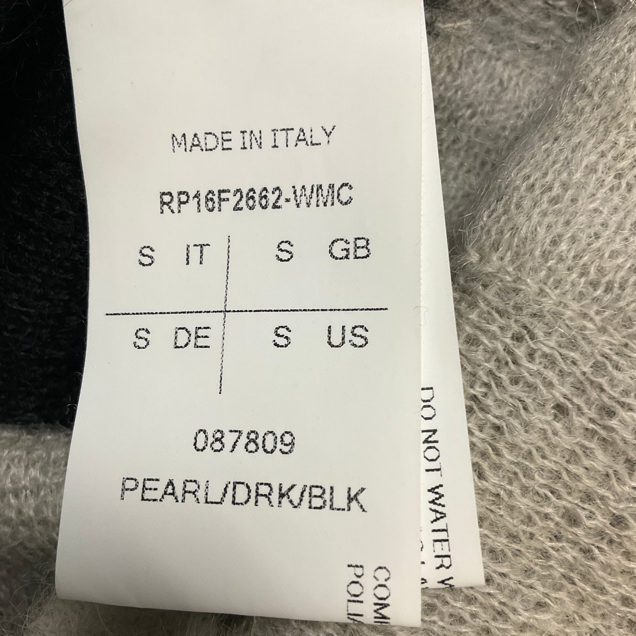 Rick Owens Black / Pearl Mastodon Collection Mohair and Wool Knit Dress