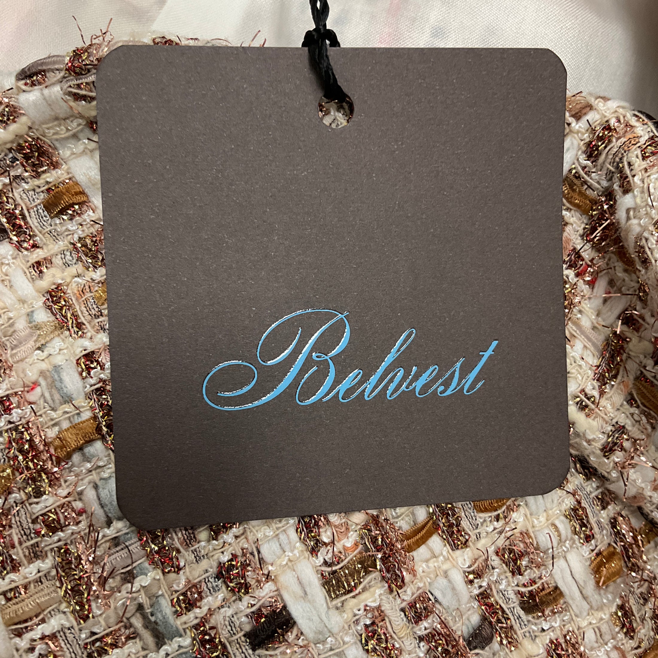 Belvest Ivory / Copper Metallic Tweed Blazer