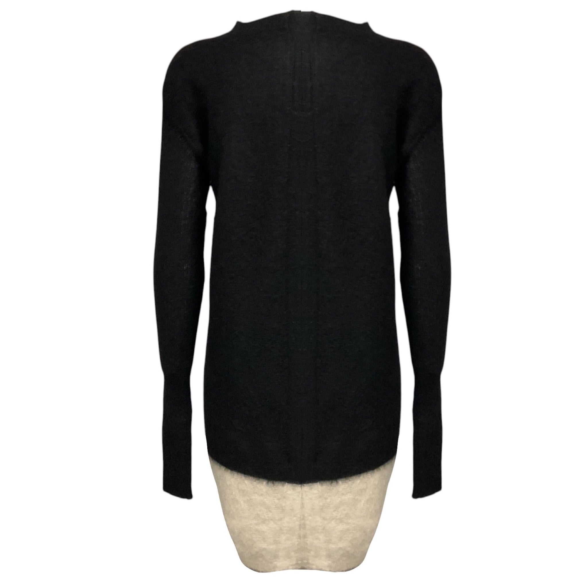 Rick Owens Black / Pearl Mastodon Collection Mohair and Wool Knit Dress