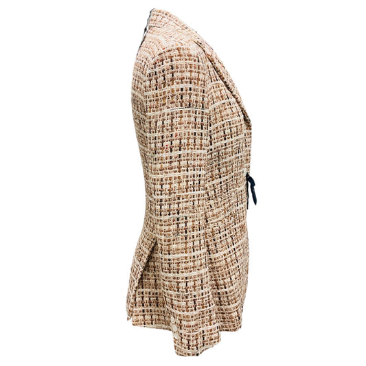 Belvest Ivory / Copper Metallic Tweed Blazer