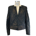 Load image into Gallery viewer, Akris Black / Bronze Metallic Lamb Suede Jacket
