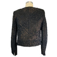 Load image into Gallery viewer, Akris Black / Bronze Metallic Lamb Suede Jacket
